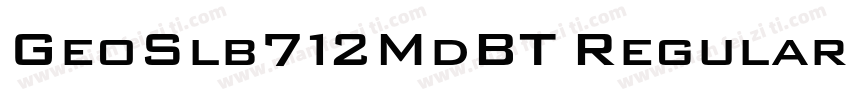 GeoSlb712MdBT Regular字体转换